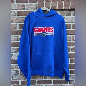 NFL Team Apparel- Blue New York Giants Hoodie, Size XL
